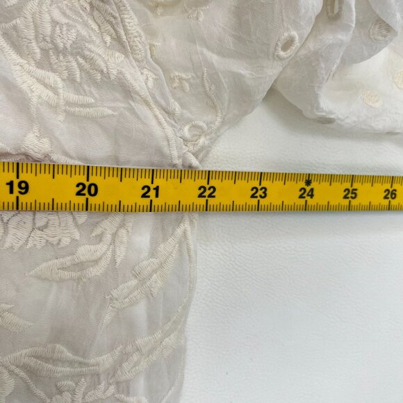 NWOT Johnny Was Kimono Embroidered Floral Jacket Coat Cream Ivory Size S - Picture 16 of 16